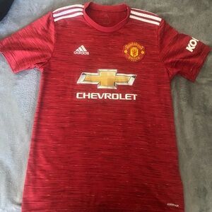 Manchester United 2020/21 red and white home shirt Replica jersey
